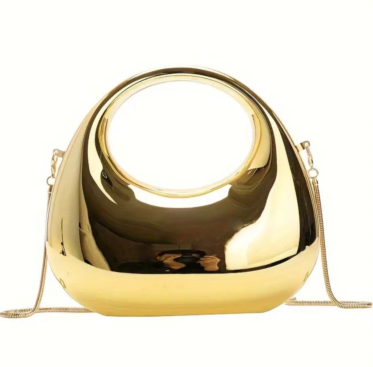 Mini Luxurious Full Moon Shaped Clutch