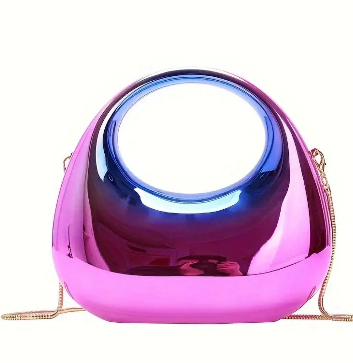 Mini Luxurious Full Moon Shaped Clutch