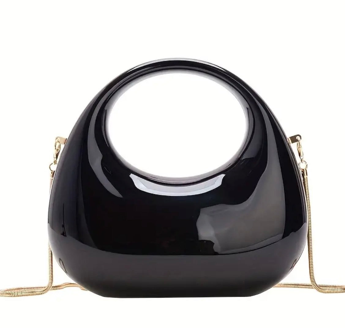 Mini Luxurious Full Moon Shaped Clutch