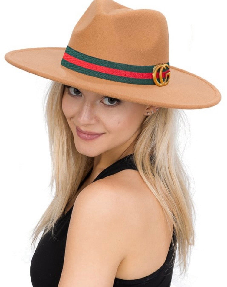 Designer Extra Wide Brim Fedora Hat