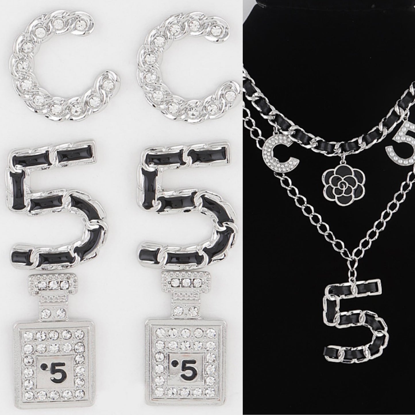 C5 Chain Earring Set (3 pair)
