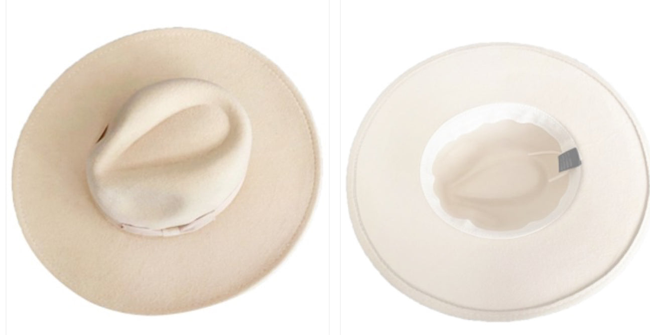 Designer Extra Wide Brim Fedora Hat