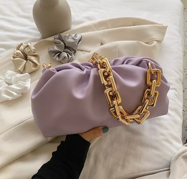 Leather Shoulder/Tote/Clutch Bag