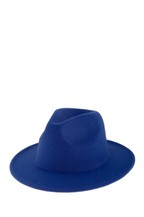 Patchwork Felt Jazz Fedora Royal Blu/Red Bottom