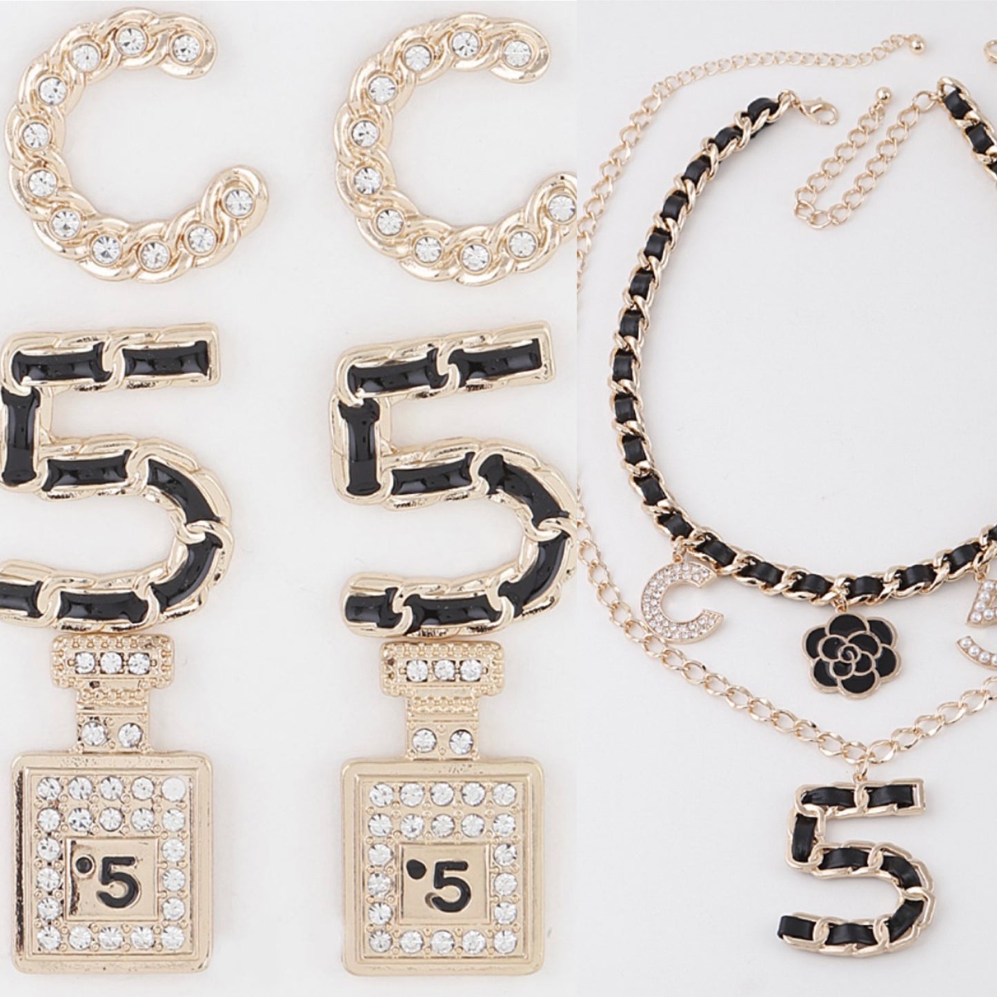 C5 Chain Earring Set (3 pair)