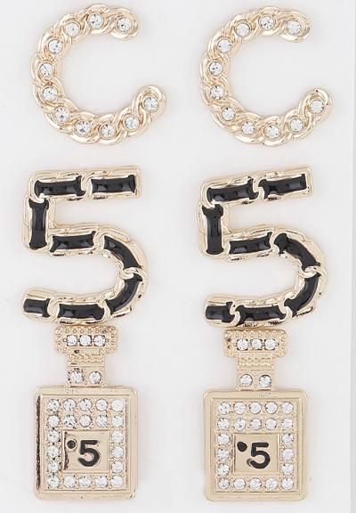 C5 Chain Earring Set (3 pair)