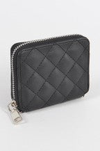 Quilted Wallet W/Oversized Chain