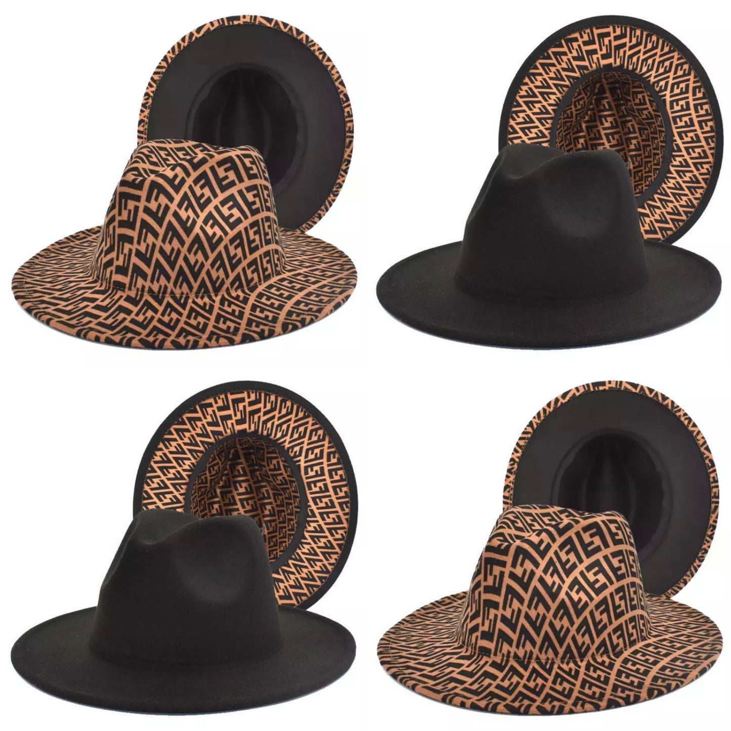 Double “F” Luxury Designer Fedora Hats