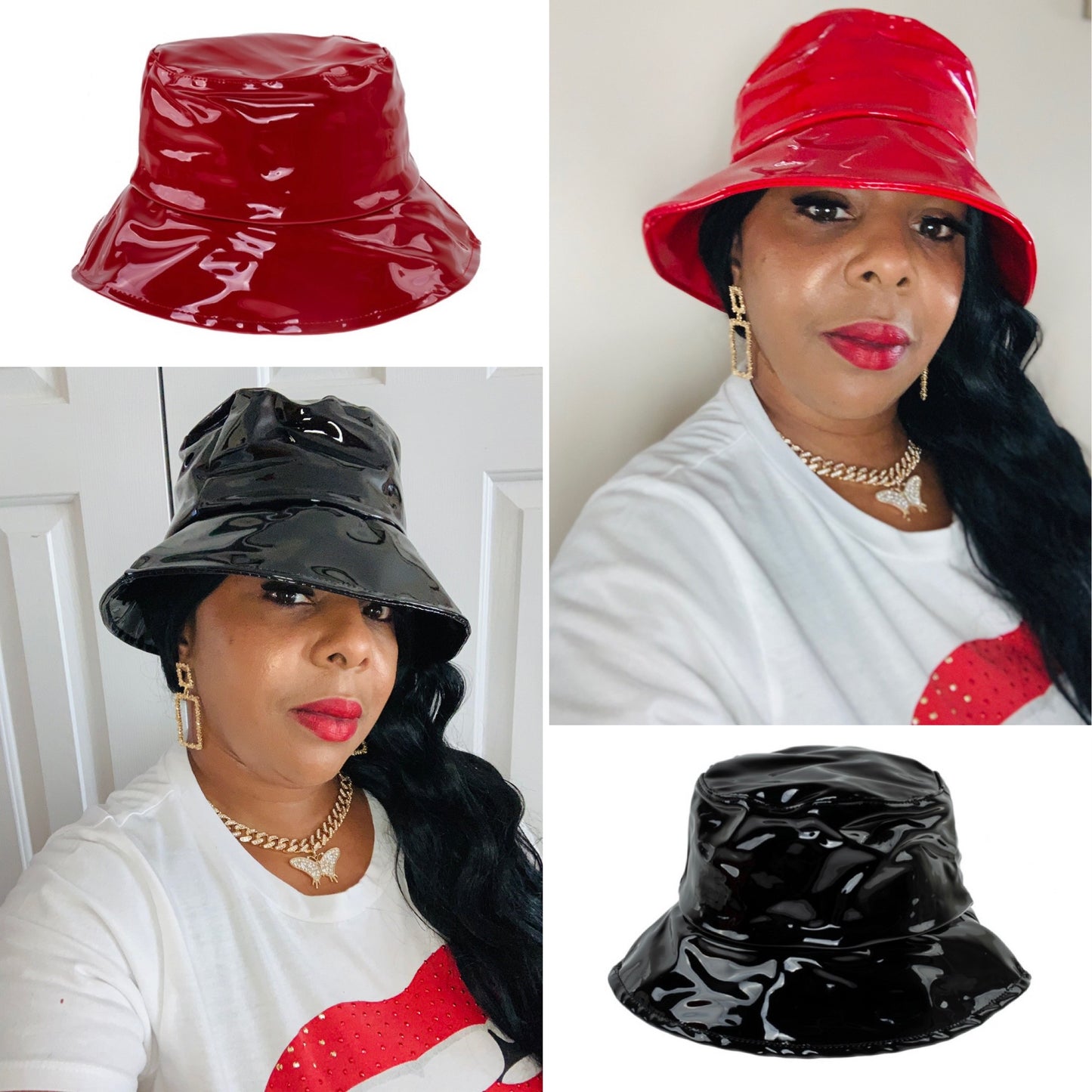 Glossy Vinyl Bucket Hat