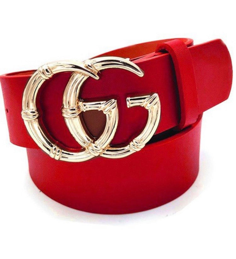 Double G Designer Buckle Belt