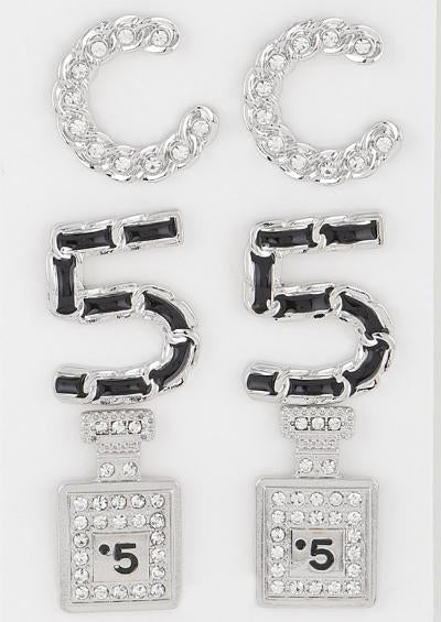 C5 Chain Earring Set (3 pair)