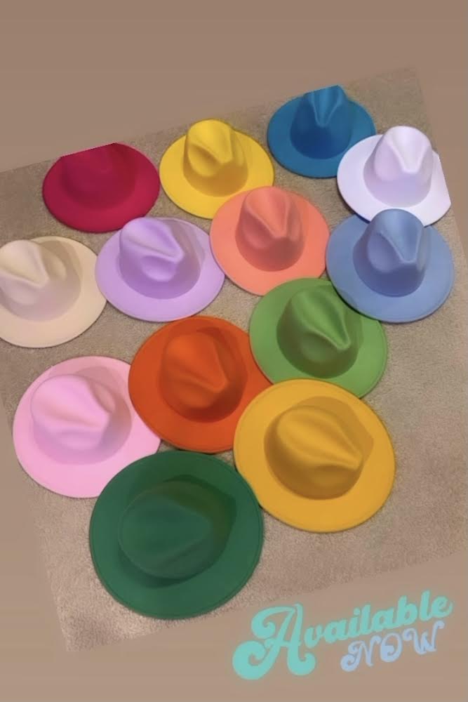 Jazz Fedora Solid Color Hats