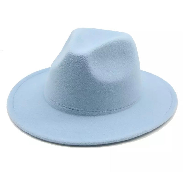 Jazz Fedora Solid Color Hats
