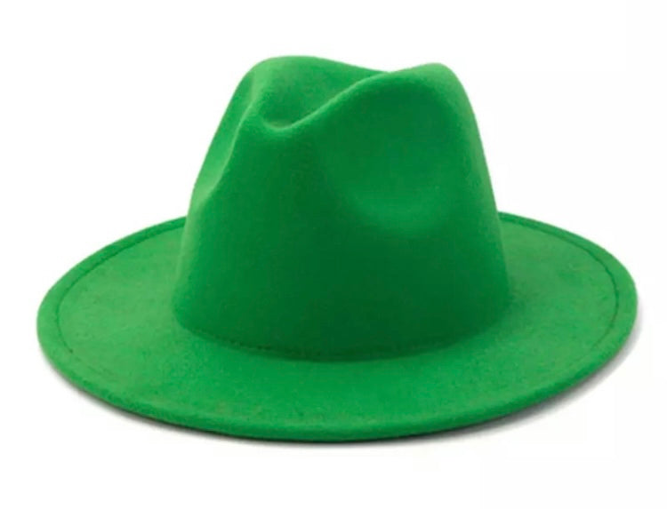 Jazz Fedora Solid Color Hats