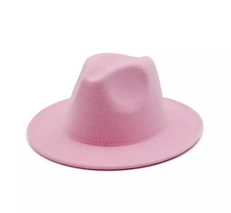 Jazz Fedora Solid Color Hats