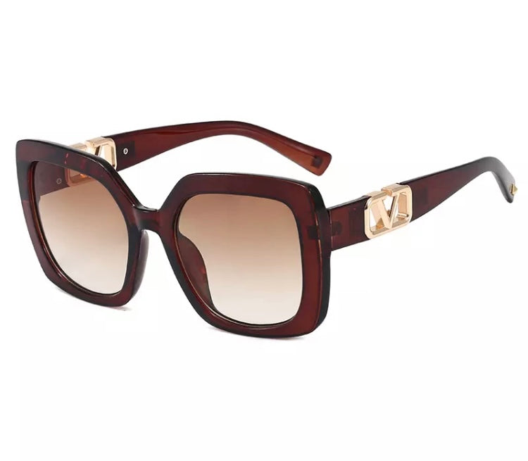 "V' Luxury Oversized Women's Sunglasses