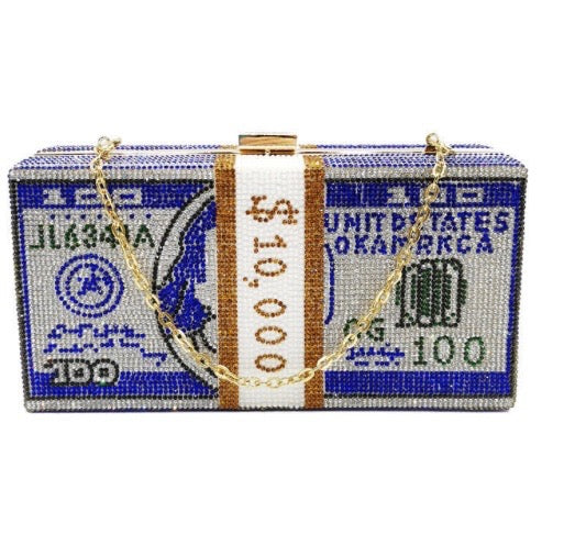 “MONEY” Fashion Rhinestone Clutch