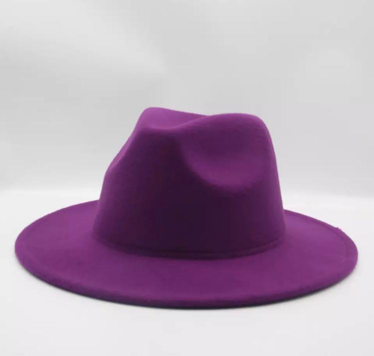 Jazz Fedora Solid Color Hats