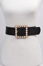 Pearl Beads Rectangle Belt