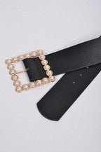 Pearl Beads Rectangle Belt