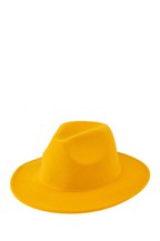 Patchwork Felt Jazz Fedora Yellow/Red Bottom
