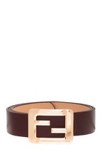 Geometric "F" Buckle Designer Belt