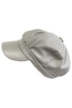 Leather “Newsboy” Hat