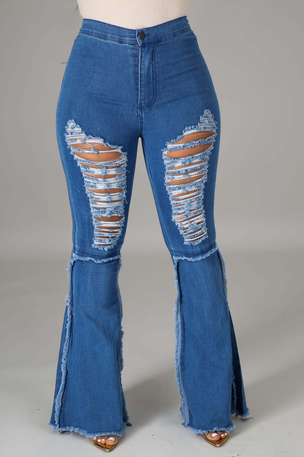 Flare Leg Denim Jeans