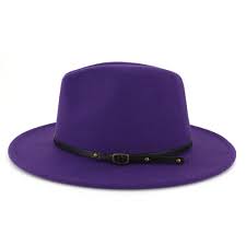 Fedora Purple with Red Bottom Hat